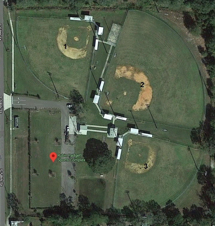 Rubin Padgett Sports Complex - Field 1 BB 50/70 - 175&#39;